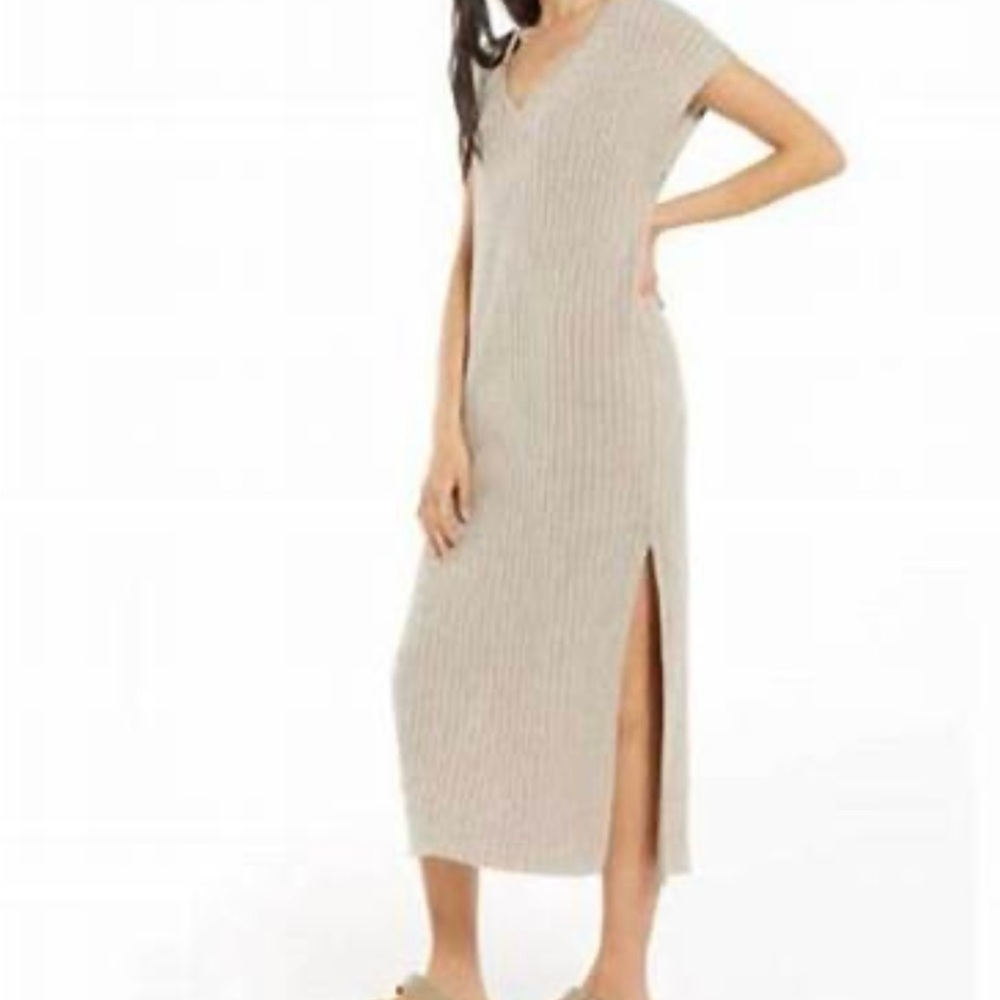 Z Supply Beige Knit Sweater Dress size xs